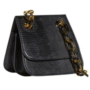 "HOW WE ARE ORIGINAL Shoulder Bag" black crocodile, House of Want